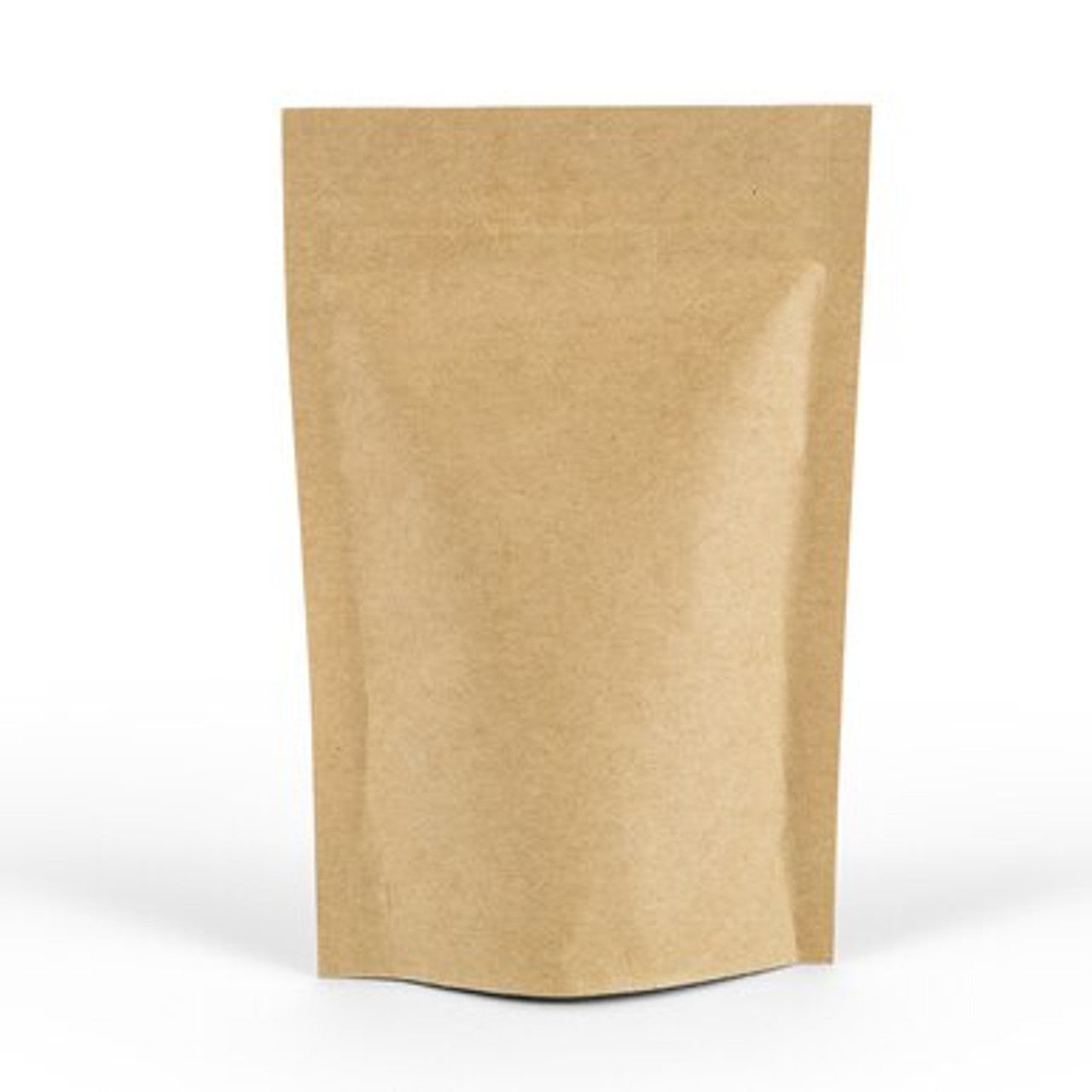 Solid Natural Kraft Stand-Up Pouches