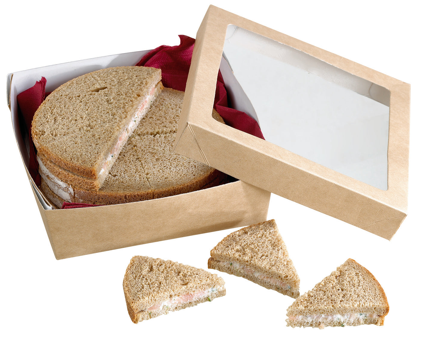 Recylcable Paper Box With Clear Window Lid