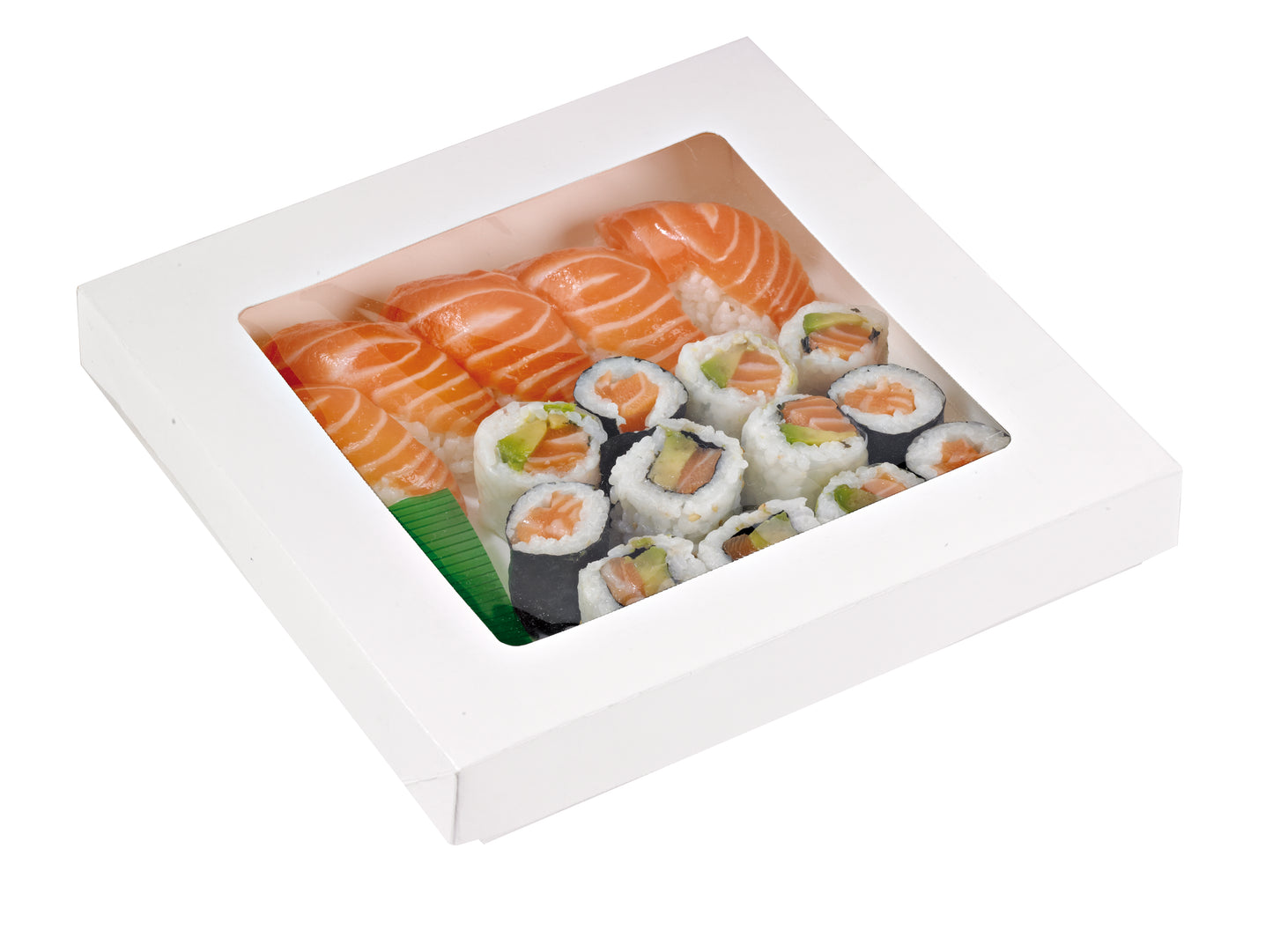 Recyclable Kraft or White Paper Box With Clear Window Lid