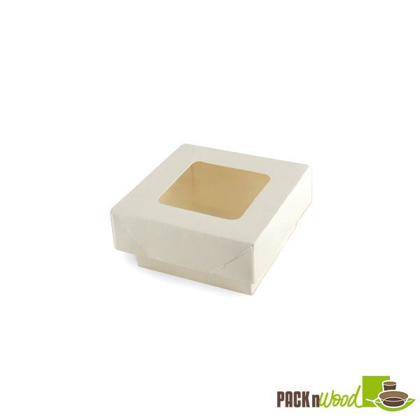Recylcable Paper Box With Clear Window Lid