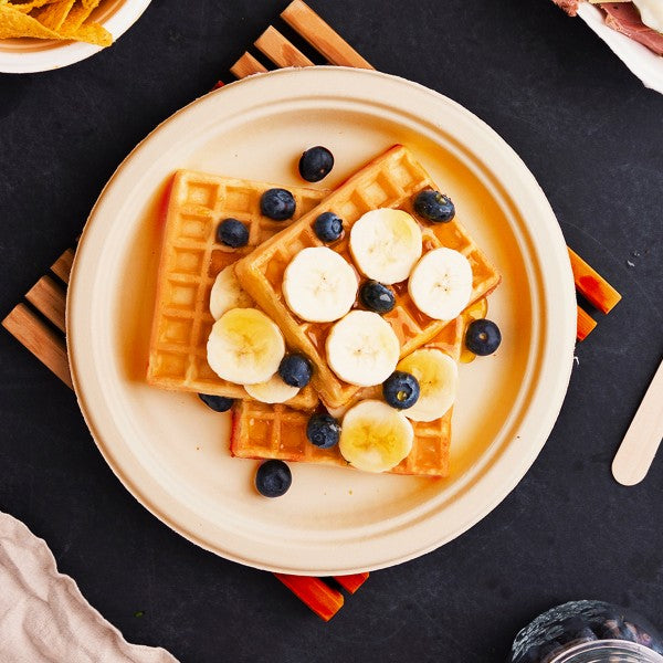 Molded Fiber Plates - Natural