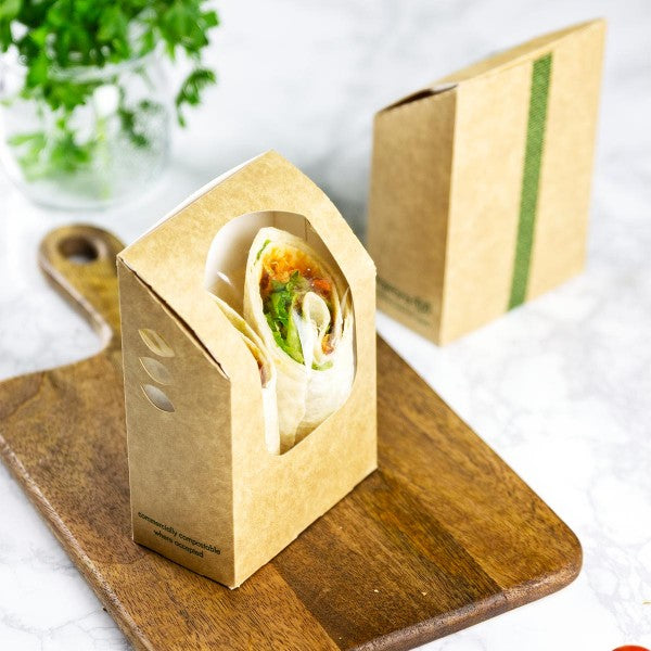 Tortilla or Wrap Kraft Carton