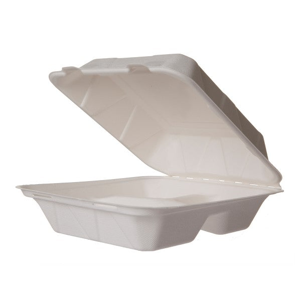 Sugarcane Clamshell - White